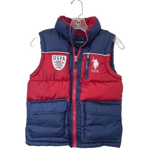 US Polo Assn puffer vest youth size M 10/12